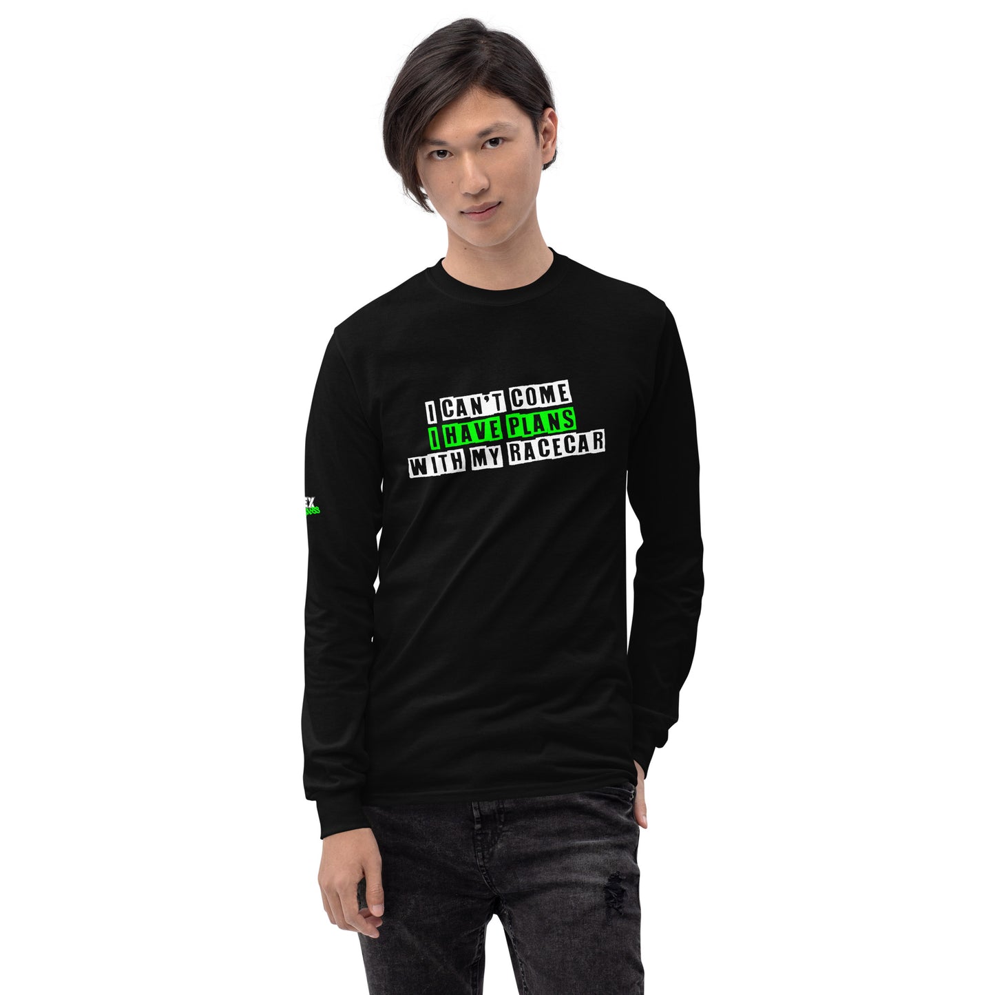 I can't come I have plans with my Racecar - Men’s Long Sleeve Shirt