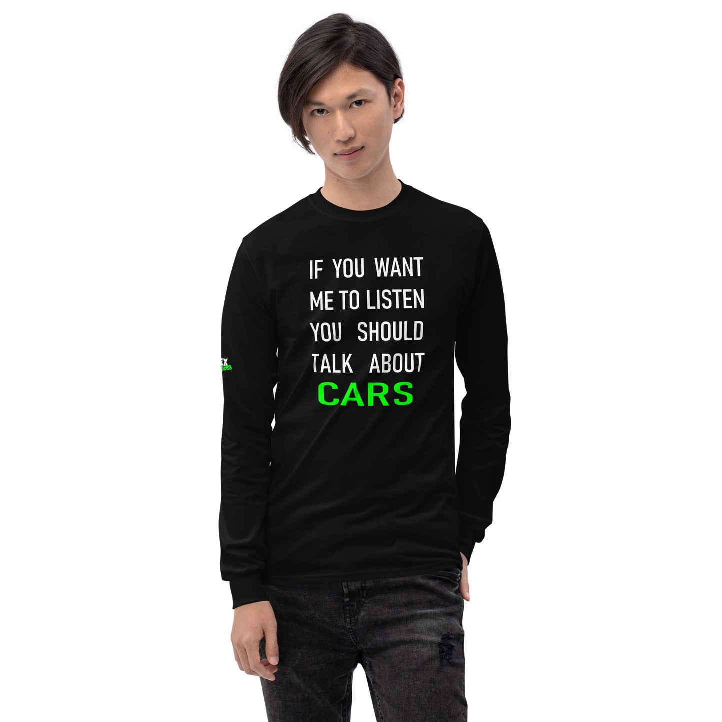 If you want me to listen you should talk about cars - Men’s Long Sleeve Shirt