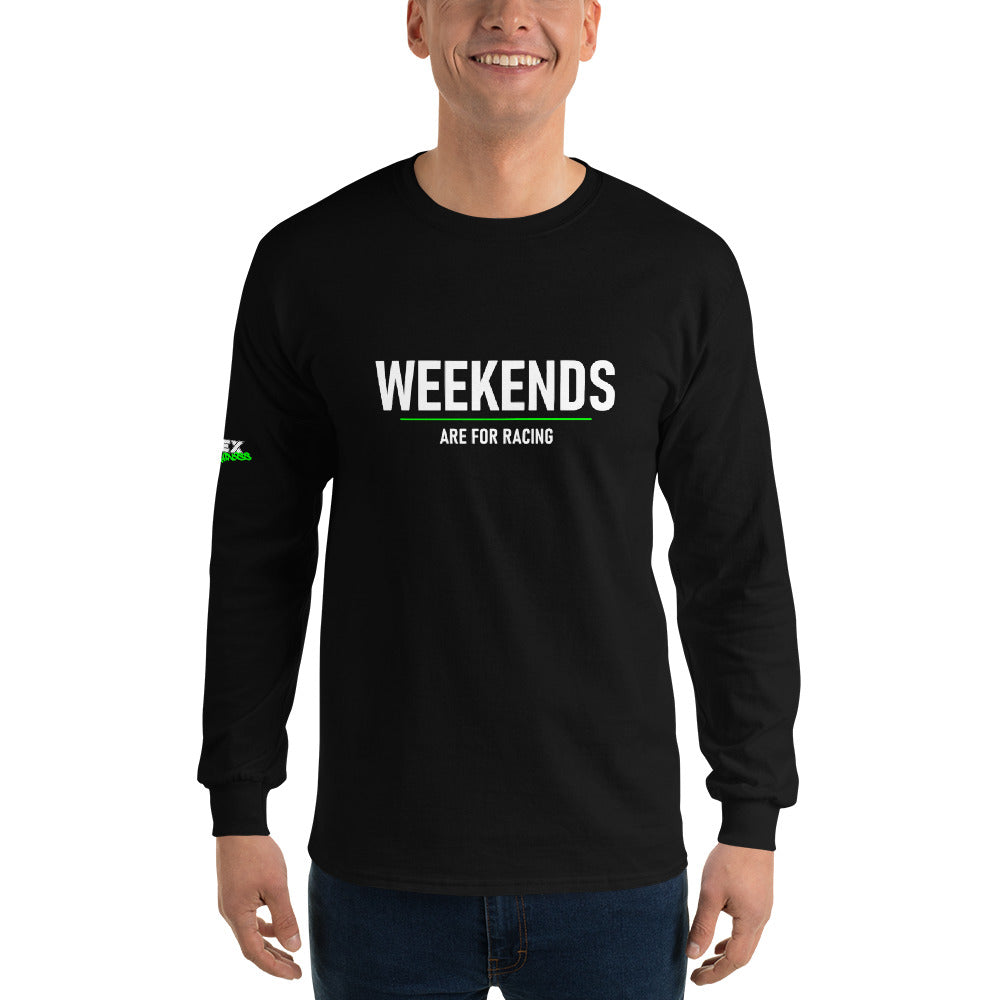 Weekends are for Racing - Men’s Long Sleeve Shirt