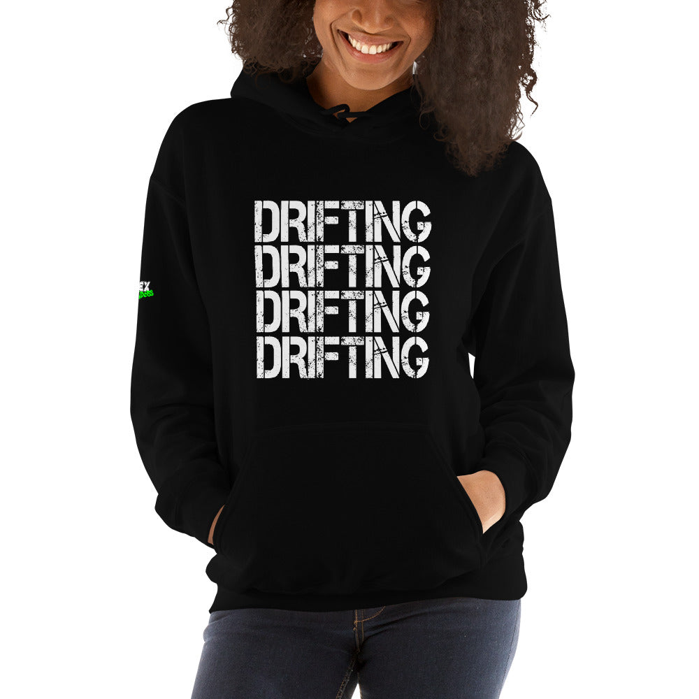 Drifting (white) - Hoodie (Unisex)